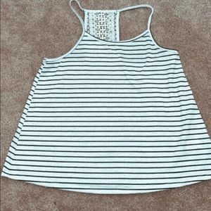 Black and white stripped tank (girls)